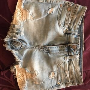 American eagle jean shorts